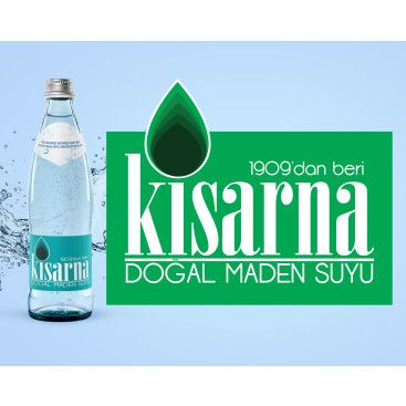 kisarna maden suyu için logo çalışması yarışmasına tasarımcı Bee Art tarafından sunulan  tasarım 