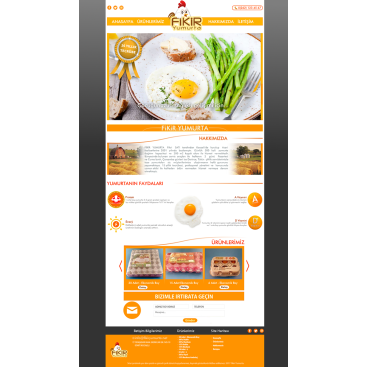 YUMURTA FİRMAMIZA WEB TASARIM yarışmasına tasarımcı ΛTLΛS™ tarafından sunulan  tasarım 