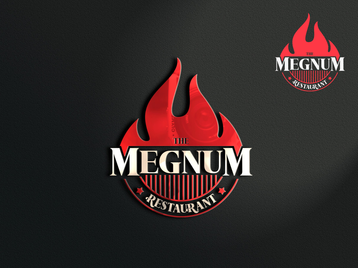 Tasarlayan gokhandesignr-The Megnum Restoranı İçin Logo Tasarım.
