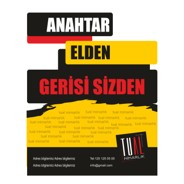 TUAL MİMARLIK - AFİŞ TASARIMI  yarışmasına tasarımcı by_designeer tarafından sunulan  tasarım 