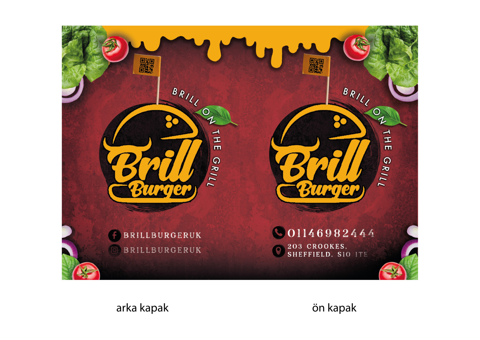 Tasarlayan dadazib-Burger Restoran Menu Tasarimi 