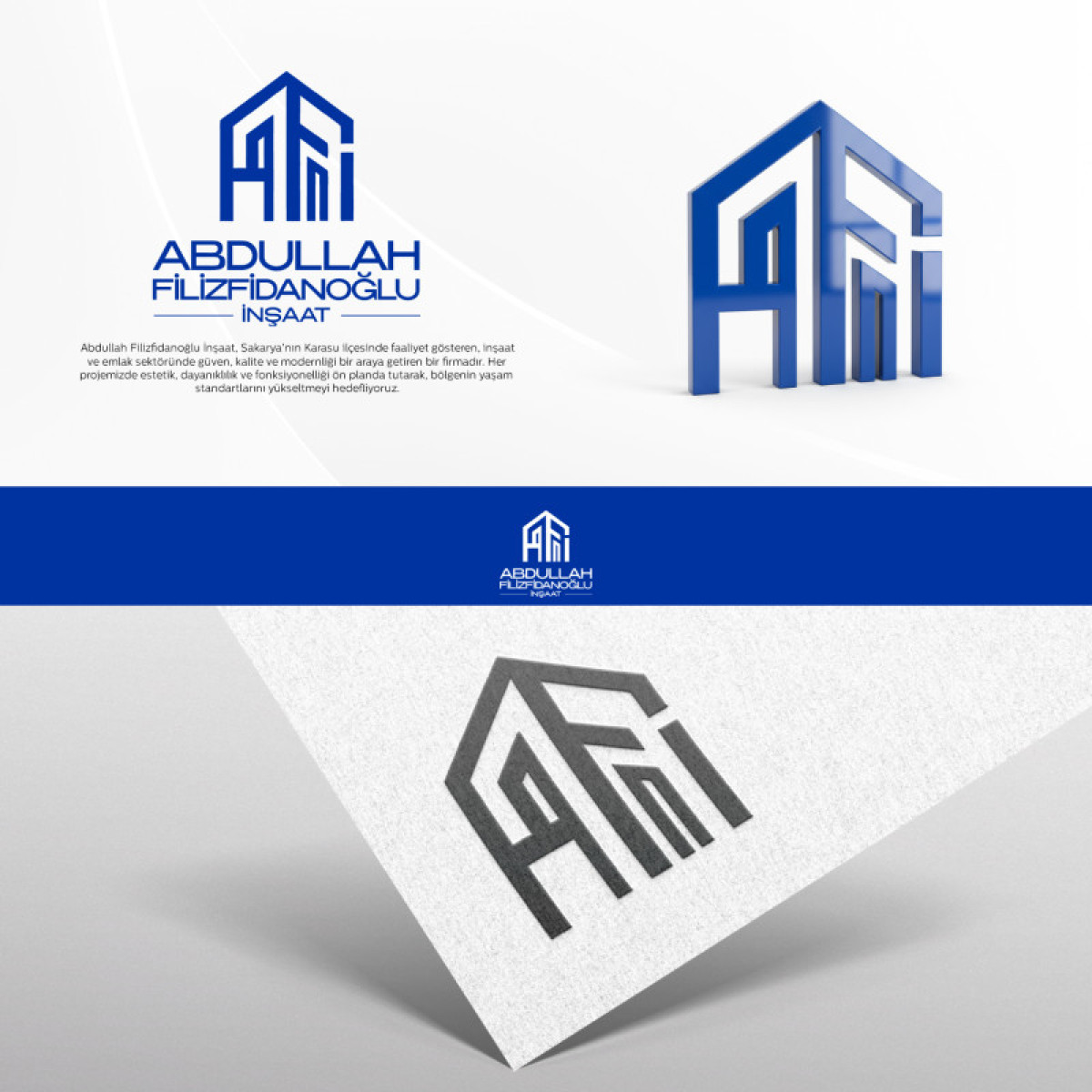 Tasarlayan Thomas Bewick-İNŞAAT FİRMAMIZ İÇİN SIFIRDAN BİR YÜZ LOGO VE KARTVİZİT