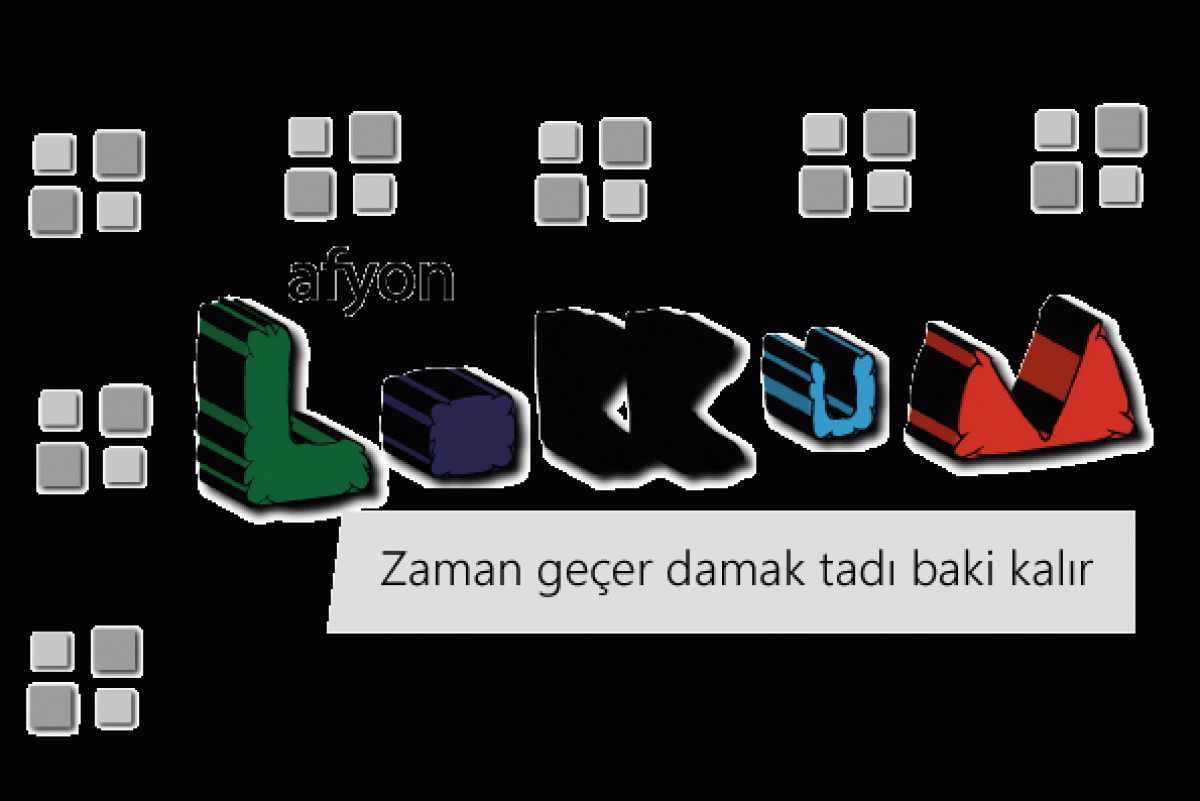 Tasarlayan yıldırımhan-''AFYON LOKKUM'' MARKAMIZI IŞILDATIN