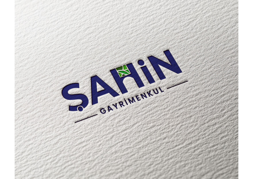 Şahin Gayrimenkul Logo + Kurumsal Kimlik yarışmasına tasarımcı pinkselldesign tarafından sunulan  tasarım 