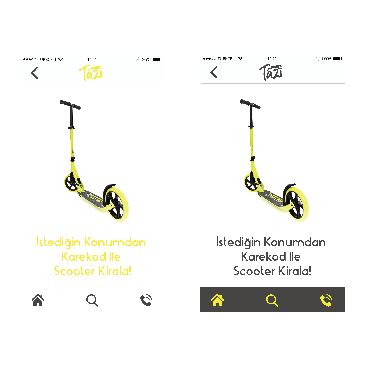 SCOOTER PAYLAŞIM SİSTEMİNE TASARIM yarışmasına tasarımcı Thomas Bewick tarafından sunulan  tasarım 