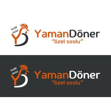 Kuru Yolum Helal Tavuk Döner Markası  yarışmasına tasarımcı melek gümüş tarafından sunulan  tasarım 