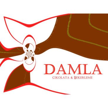 DAMLA Çikolata ve Şekerleme logo tasarım yarışmasına tasarımcı TeZCaN tarafından sunulan  tasarım 