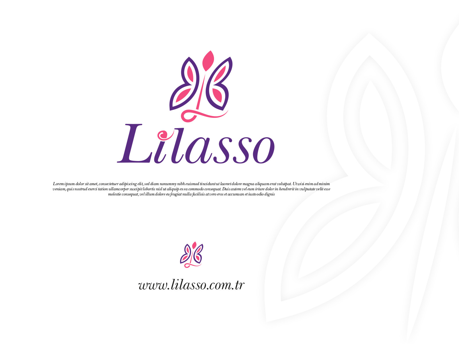 Tasarlayan Etrah™-''LİLASSO'' MARKASI İÇİN LOGO-KARTVİZİT