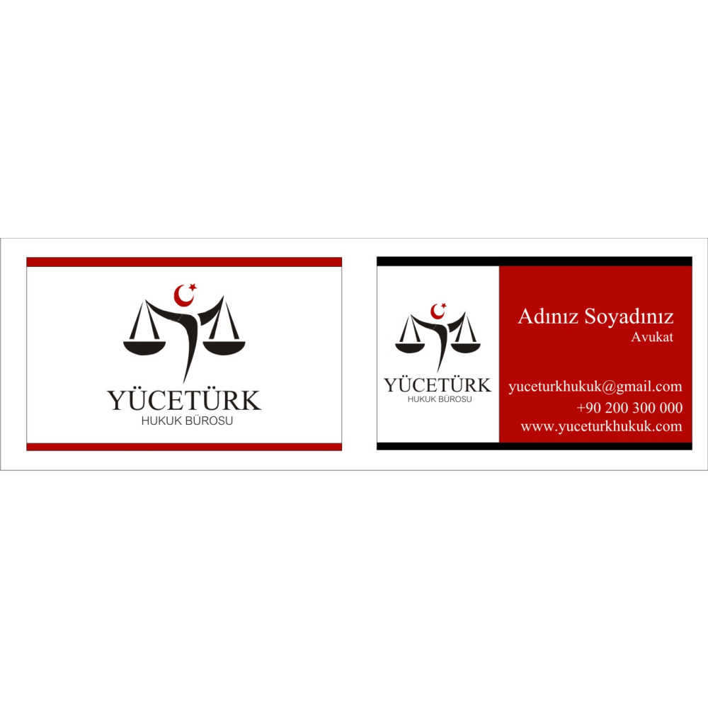 avukatlık ofisine logo ve kart tasarlama yarışmasına BÜŞRA596 tarafından girilen tasarım