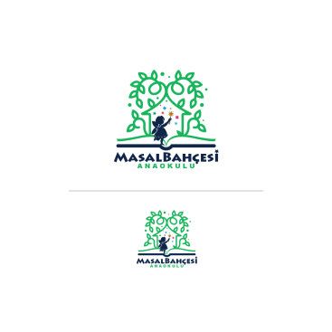 ÖZEL MASAL BAHÇESİ ANAOKULU yarışmasına tasarımcı grafikodam tarafından sunulan  tasarım 