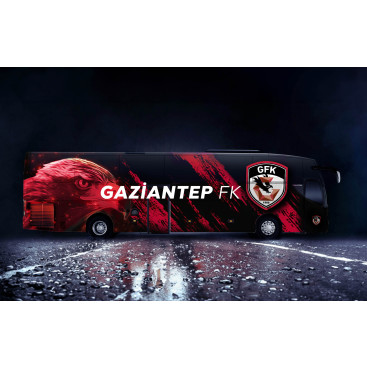 Gaziantep FK Takım Otobüsü Tasarımı yarışmasına tasarımcı pixelpalette tarafından sunulan  tasarım 