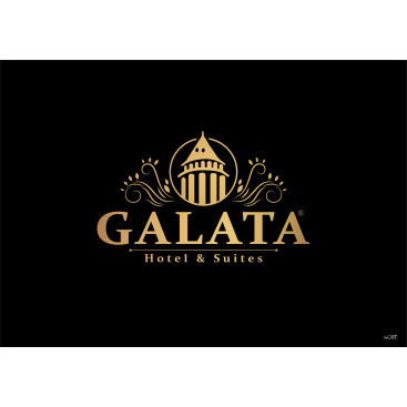 Galata Hotel & Suites Logo tasarımı yarışmasına tasarımcı ASL REKLAM tarafından sunulan  tasarım 
