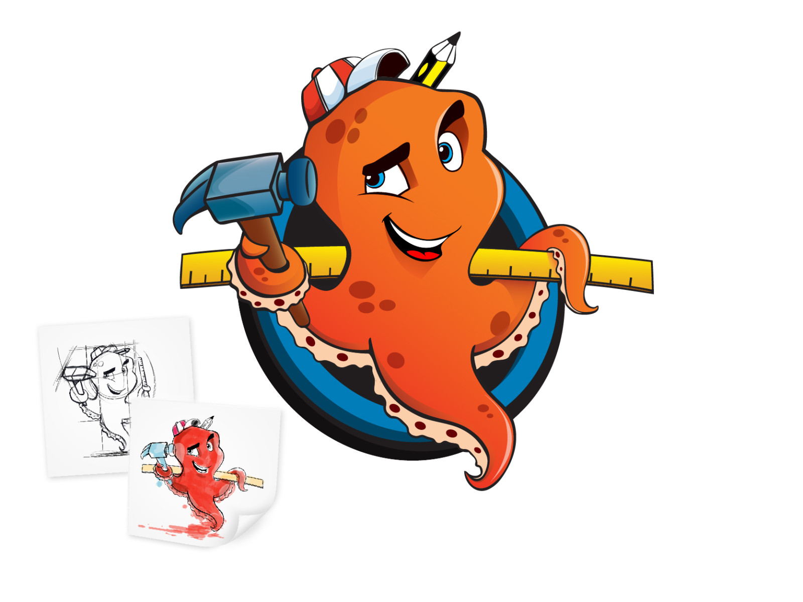 Tasarlayan x2-yapı market için maskot