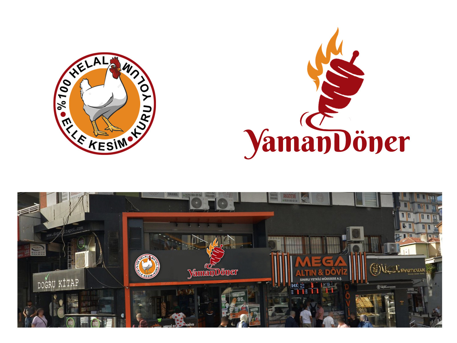 Tasarlayan grafikodam-Kuru Yolum Helal Tavuk Döner Markası 
