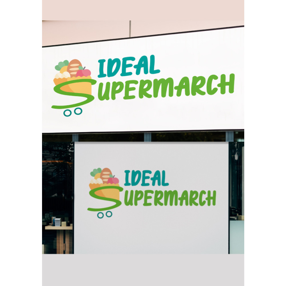 Market zinciri icin bir logo yarışmasına ibrahimbrlk tarafından girilen tasarım