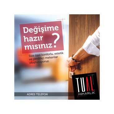 TUAL MİMARLIK - AFİŞ TASARIMI  yarışmasına tasarımcı martin tarafından sunulan  tasarım 