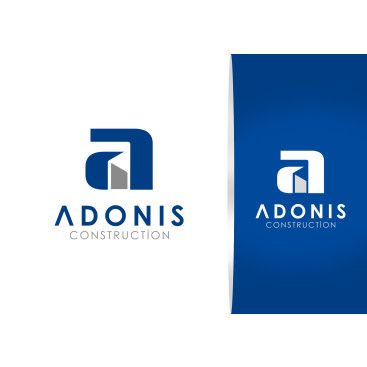 Adonis Construction Logo Tasarımı yarışmasına tasarımcı grfkismail tarafından sunulan  tasarım 