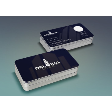 DELUXIA GAYRİMENKUL KARTVİZİT TASARIMI yarışmasına tasarımcı Gromedya Tasarım tarafından sunulan  tasarım 