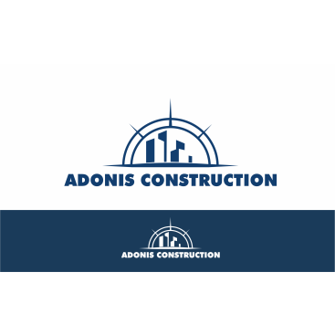 Adonis Construction Logo Tasarımı yarışmasına tasarımcı ErcanH tarafından sunulan  tasarım 