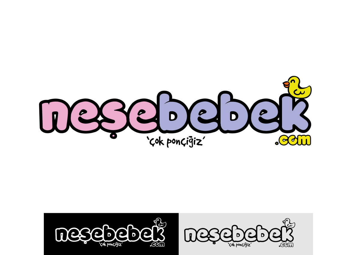 Tasarlayan E C K-NeşeBebek.com Logo Tasarımı 355x100 px