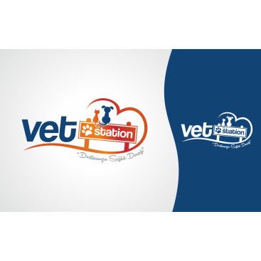 VET STATION VETERİNER KLİNİĞİ   LOGO  yarışmasına tasarımcı Trgy tarafından sunulan  tasarım 