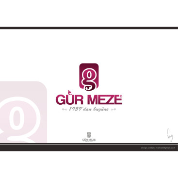 GÜR MEZE LOGOSUNU ARIYOR yarışmasına tasarımcı volkanKocaman tarafından sunulan  tasarım 