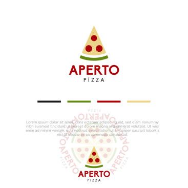 APERTO PİZZA LOGOSUNU ARIYOR yarışmasına tasarımcı gokhandesignr tarafından sunulan  tasarım 