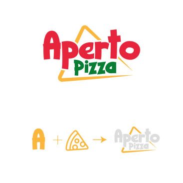 APERTO PİZZA LOGOSUNU ARIYOR yarışmasına tasarımcı AMG Design tarafından sunulan  tasarım 