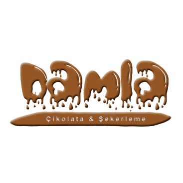 DAMLA Çikolata ve Şekerleme logo tasarım yarışmasına tasarımcı srcnbyrk tarafından sunulan  tasarım 