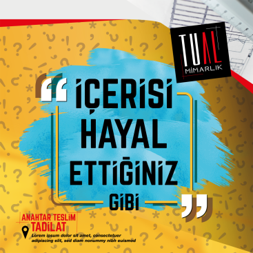 TUAL MİMARLIK - AFİŞ TASARIMI  yarışmasına tasarımcı cyasinsengul tarafından sunulan  tasarım 