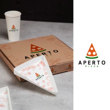APERTO PİZZA LOGOSUNU ARIYOR yarışmasına tasarımcı gokhandesignr tarafından sunulan  tasarım 