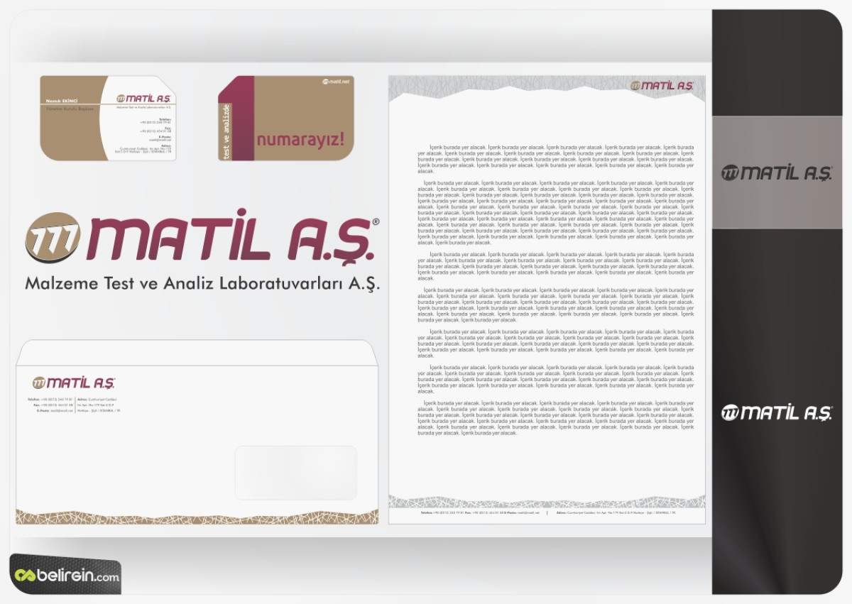 Tasarlayan belirgin-MATİL A.Ş Logo ve Kurumsal Kimlik 