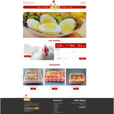 YUMURTA FİRMAMIZA WEB TASARIM yarışmasına tasarımcı emrahenec tarafından sunulan  tasarım 