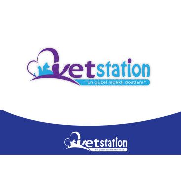 VET STATION VETERİNER KLİNİĞİ   LOGO  yarışmasına tasarımcı dream_design tarafından sunulan  tasarım 