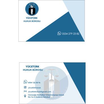 avukatlık ofisine logo ve kart tasarlama yarışmasına tasarımcı Kzehra tarafından sunulan  tasarım 