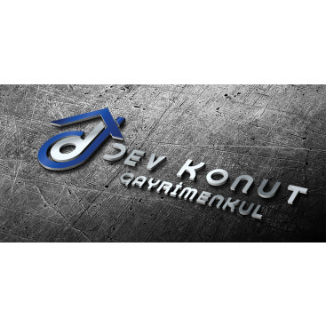 Emlak ofisine kurumsal kimlik ve logo yarışmasına tasarımcı matisse tarafından sunulan  tasarım 