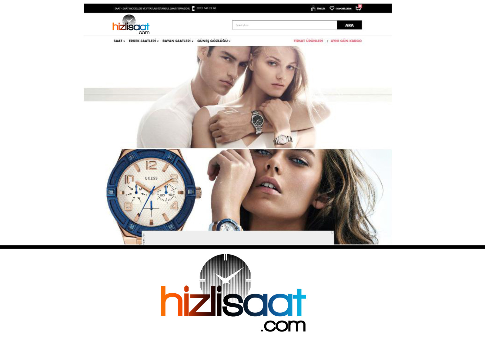 Tasarlayan hattori hanzo®-Hizlisaat.com logosunu arıyor