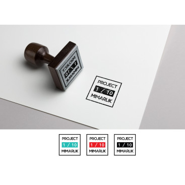 ‘PROJECT 1/10’ mimarlık firması logosu ! yarışmasına tasarımcı ferielinda tarafından sunulan  tasarım 