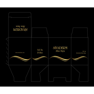 kolloidal  altınsuyu  etiket ve kutu  yarışmasına tasarımcı Velut Munis tarafından sunulan  tasarım 