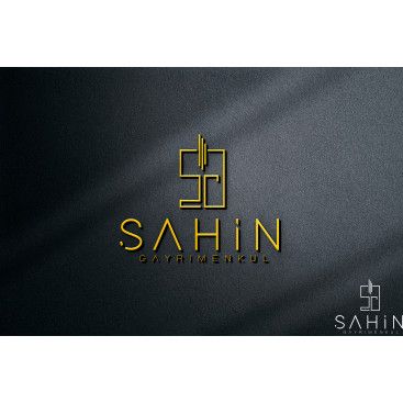 Şahin Gayrimenkul Logo + Kurumsal Kimlik yarışmasına tasarımcı Gizem SC tarafından sunulan  tasarım 