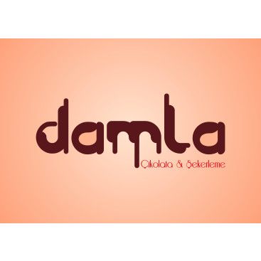 DAMLA Çikolata ve Şekerleme logo tasarım yarışmasına tasarımcı Esraya tarafından sunulan  tasarım 