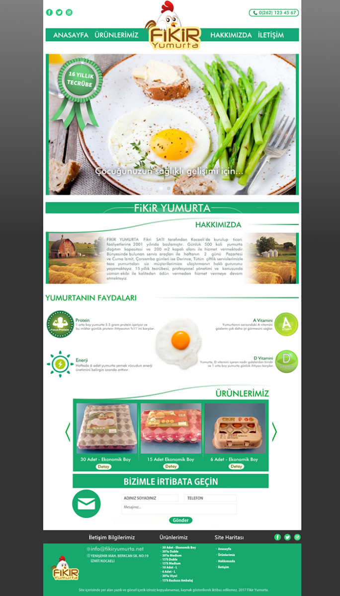 Tasarlayan ΛTLΛS™-YUMURTA FİRMAMIZA WEB TASARIM