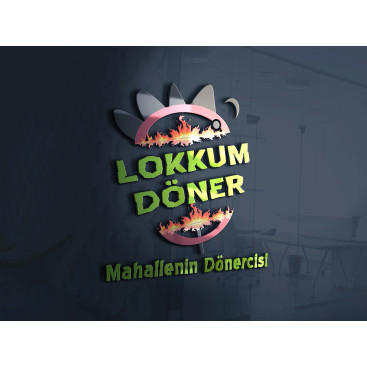 LOKKUM DÖNER LOGO TASARIMI yarışmasına tasarımcı Flu Medya™ tarafından sunulan  tasarım 