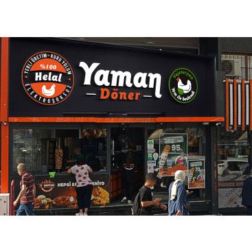 Kuru Yolum Helal Tavuk Döner Markası  yarışmasına tasarımcı grfkismail tarafından sunulan  tasarım 