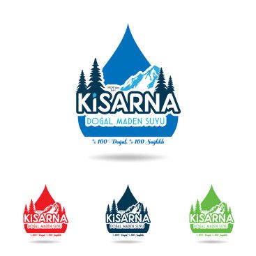kisarna maden suyu için logo çalışması yarışmasına tasarımcı erhanerturk tarafından sunulan  tasarım 
