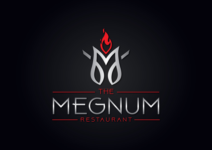 The Megnum Restoranı İçin Logo Tasarım. yarışmasına tasarımcı İNNOVASYON tarafından sunulan  tasarım 