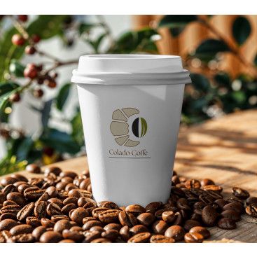 Kahve zinciri markamızın logo tasarımı yarışmasına tasarımcı hilaldesignn tarafından sunulan  tasarım 