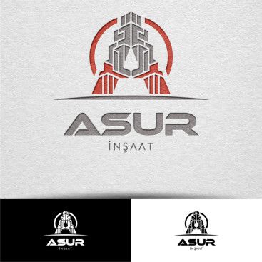 ASUR İNŞAAT İÇİN LOGO TASARIM yarışmasına tasarımcı Gökko0 tarafından sunulan  tasarım 