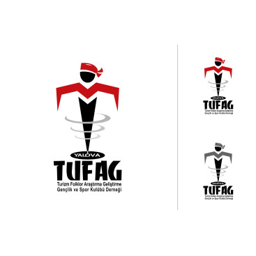Yalova TUFAG Halk Oyunları Derneği Logos yarışmasına tasarımcı grafikodam tarafından sunulan  tasarım 