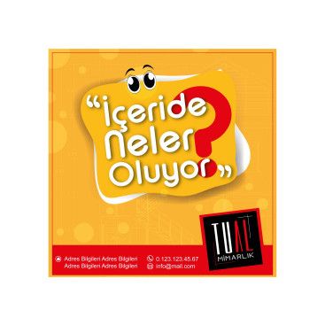 TUAL MİMARLIK - AFİŞ TASARIMI  yarışmasına tasarımcı yuygun tarafından sunulan  tasarım 